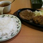 サイゼリヤ - 日替りランチ￥500－ (ハンバーグとマスタードチキン)