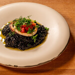 squid ink risotto