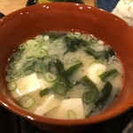 かつ泉 - みそ汁　絶品です