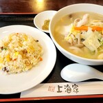 中華料理上海家 - 五目麺定食　850円