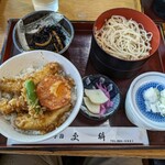 Kotesashi Sarashina - いか天丼(そば·冷)セット　1200円