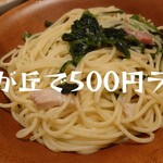 Saizeriya - ほうれん草とパンチェッタのスパゲティ＠¥500