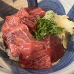小料理屋 ぐり - まぐろづけ丼（普通盛り）（ごはん少なめ）