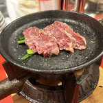 肉鍋 亀田 - 選べるお通し（サガリ）