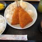 マネキダイニング - アジフライ定食