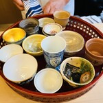 山玄茶 - 大将の思い入れが深いお品ばかりのお猪口コレクションから選べます♥️