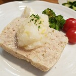 キッチン ブルー グローブ - 反対側から