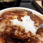 松屋 - ご飯を付けて…(*´ڡ`●)