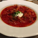 Russian Restaurant ROGOVSKI - ボルシチ。