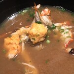 那須温泉　山楽 - 伊勢海老のお味噌汁。とにかく美味しい！