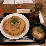 わ楽 - 臨時ものですが…「肉あんかけ炒飯」 R5.8.10 20:00
