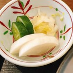 Sugamo Tokiwa Shokudou - 定食のお新香