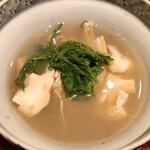 銀座 しのはら - 伊勢海老、蛤、松茸、春菊