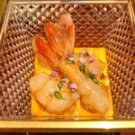 銀座 しのはら - 追加　牡丹海老の紹興酒漬