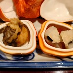 銀座 しのはら - 二見真薯、鱧の素揚げ