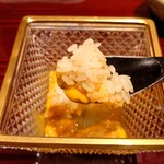 銀座 しのはら - 余った雲丹のソースにシャリ