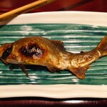 銀座 しのはら - うるか醤油を塗って