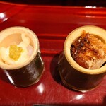 銀座 しのはら - 鱧子の塩辛、穴きゅう