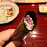 銀座 しのはら - 鮪とべったらの手巻