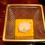 銀座 しのはら - 余った雲丹のソースにシャリ