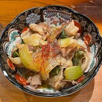 Wabi suke - 豚とチンゲン菜の甘辛 480円