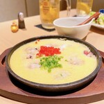 個室 肉割烹 牛若丸 - 山芋トロロとタコの明石焼き風鉄板焼き 牛出汁付き
※メニュー名が長い⤴︎⤴︎