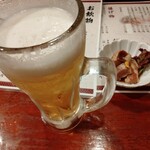 Tairyou - 生ビール 280　お通し 300