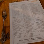 Gaucho's Argentinian Restaurant - Beverages Menue