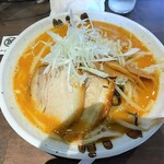Ra-Men Kiyoshi - 鶏白湯味噌並盛太麺　2023-8-10