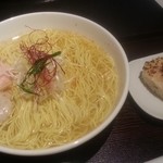 麺屋海神 新宿店 - あら炊き辛塩ラーメンセット（ちょい辛）