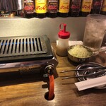 大衆ホルモン肉力屋 - キャベツサラダは食べ放題でした！