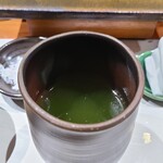 鮨匠 のむら - お飲み物①緑茶(鹿児島県知覧産)