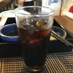 酒家 藤のれん - サービスのアイスコーヒー