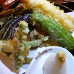 そばカフェ じーま - 天ぷら定食「天ぷら」