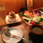 Gyro - 野菜スティック パーニャカウダとポテサラ