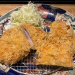 とんかつ七井戸 - とんかつ七井戸(天城軍鶏チキンかつ定食※上モモ、ムネ)