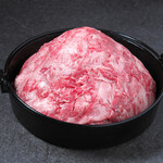 アメ村社員食堂 - 肉だらけすき焼き「牛鉄」黒毛和牛100％