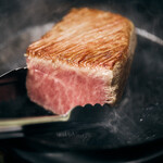 アメ村社員食堂 - 黒毛和牛　炙り