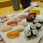 鮨処 西鶴 - 寿司おまかせ1.5人前盛り