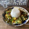 Indian canteen AMI - ノンベジプレート　さつまいものコザンブ（辛口）とキーマ（中辛）カレー