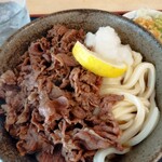 本格さぬきうどん　穂乃香 - 肉ぶっかけ、半玉アップ８５０円（770＋80円）