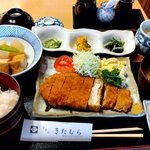 Kitamura - ロースカツと大根と厚揚げの煮物の定食（2023.7）