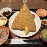 Ootoya - ★大判アジフライ定食（五穀米・少なめ）¥1,570