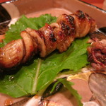 車力門 ちゃわんぶ - 25年9月　宮城穴子　八幡巻き　割いた肝添え