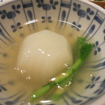 車力門 ちゃわんぶ - 25年9月　蕪の焚き合せ