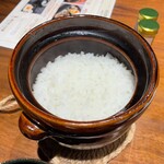 野乃鳥 日本橋 - 土鍋で炊いた米