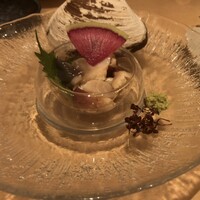 函館うに むらかみ 日本生命札幌ビル店 - 北寄貝のお造り