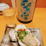 鮨 うみから - 牡蠣と日本酒が、めっちゃ合う
