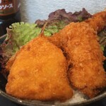 鎌倉どんぶり市場 - ミックスフライ丼アップ