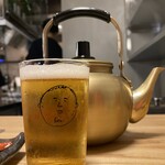 居酒屋ひでじろう - やかんの中には金宮焼酎